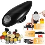 Nieuw: Handzame Elektrische Blik- en Flesopener - Automatisch, Veilig en Gemakkelijk Openen met Één Aanraking - Ideaal Keukenhulpmiddel voor Thuisgebruik Automatische Pot Opener - Veiligheidsgereedschap Keuken