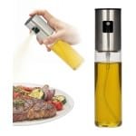 Olijfolie Sprayer - Veelzijdig Gebruik - Azijn Spuitfles - Keuken Accessoires - Olijfolie Fles - Cooking Spray Bottle - Keukengerei - 100 ml - 4.3 x 4.3 x 18 cm - Löwenthal
