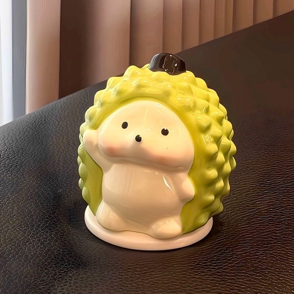 PULUZ 1 Stuk Durian Egel Tandenstoker Houder - Keramisch Tandenstoker Koker - 8x9 5cm Keuken Accessoires - Creatief Design