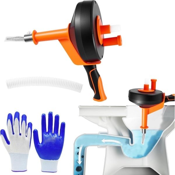 Pipe Cleaning Spiral 7.6 m - Elektrische en Handmatige Afvoerreiniger - Ideale Spiralen voor Milieuvriendelijke Afvoerreiniging in Keuken en Badkamer