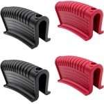 Premium Siliconen Pannenlappenhouders - Hittebestendige Handschoengreep voor Potten - Duurzame Pannengreep met Handvat - Warmtewerende Clip - Set van 4 paars - Keuken Accessoires