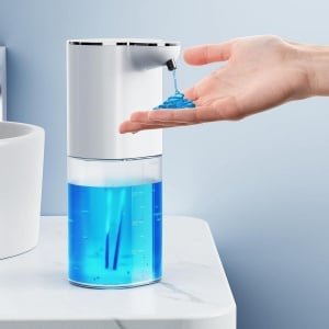 Provento - Elektrische Automatische Zeepdispenser met Sensor, Wandbevestiging, Contactloos, USB-Oplaadbaar - 400 ml - Geschikt voor Badkamer, Keuken, Kantoor