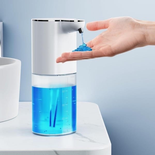 Provento - Elektrische Automatische Zeepdispenser met Sensor, Wandbevestiging, Contactloos, USB-Oplaadbaar - 400 ml - Geschikt voor Badkamer, Keuken, Kantoor