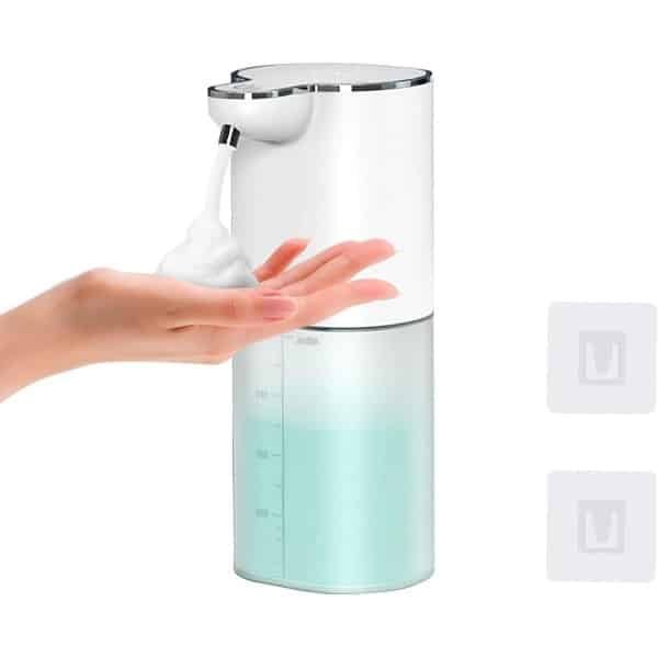 Provento - Wandzeepdispenser met automatische oplaadbare elektrische pomp - 400 ml - 4 standen - IPX5 waterdicht - keuken en badkamer.