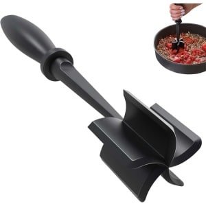 Purreestampers - Keukenhulp - Aardappelstampers - Vleesstamper - Upgrade Vleeshakselaar - Meat Chopper - Vleesstamper Gehakt - Vleeshakmachine - Hittebestendige Vleesstamper Voor Gehakt - Mixer - Pureestamper - Keuken Accessoire - plastic- Zwart