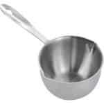 RVS Melkpan - Botersmelter - Mini Koffie Melk Warmer - 120 ml - Dual Giettuit - Voor Saus Soep Chocolade - Handige Keuken Accessoire