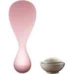 Rijst schop-1 stuk-roze-verticale / hittebestendig / gemakkelijk te reinigen-niet-klevende elektrische rijst koker lepel-keuken lepel-rijst schop