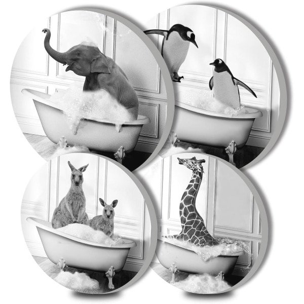 Ronde Kookplaat Covers Set van 4 - Zwart & Wit - Keuken Accessoires voor Elektrische en Gas Fornuizen