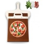 Sliding Pizza Shovel - 12 Wooden Pizza Shovel Met Handvat - Non-Adhesieve Keuken Essentiële Bakgereedschappen Accessoires Voor Pizza Brood Taart