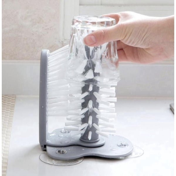 Spoelborstel voor Glazen en Bestek - Afwasborstel voor Mokken, Koppen, Wijnglazen & Bierglazen - Handige Keuken Tool - Bar Accessoire