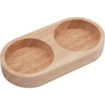 TTGoods - Houten zout- en pepermolen dienblad met pepermolenhouder - Acaciahout - Keuken accessoires - Woondecoratie - Keuken opberghouder
