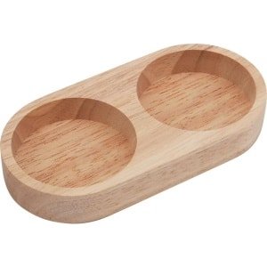 TTGoods - Houten zout- en pepermolen dienblad met pepermolenhouder - Acaciahout - Keuken accessoires - Woondecoratie - Keuken opberghouder