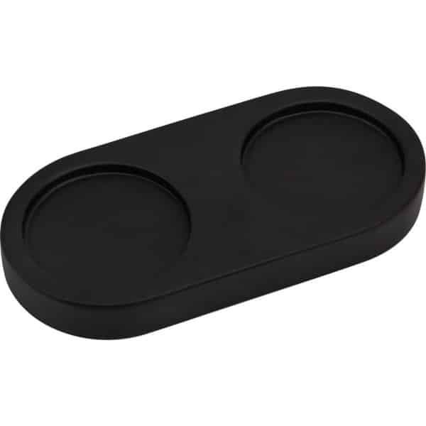 TTGoods - Zout en Peper Lade voor 2 Molens van Acacia Hout - Keuken Accessoires Home Decor in Zwart