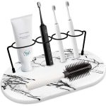 Tandenborstelhouder zonder boren - elektrische tandenborstelhouder voor scheerapparaat en zeep - multifunctioneel absorberend - geschikt voor wastafel keuken