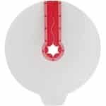 Universele Siliconen Spatbescherming voor Mengkom, Voorkomt Spatten, Rood Kleurig, Keuken Accessoire