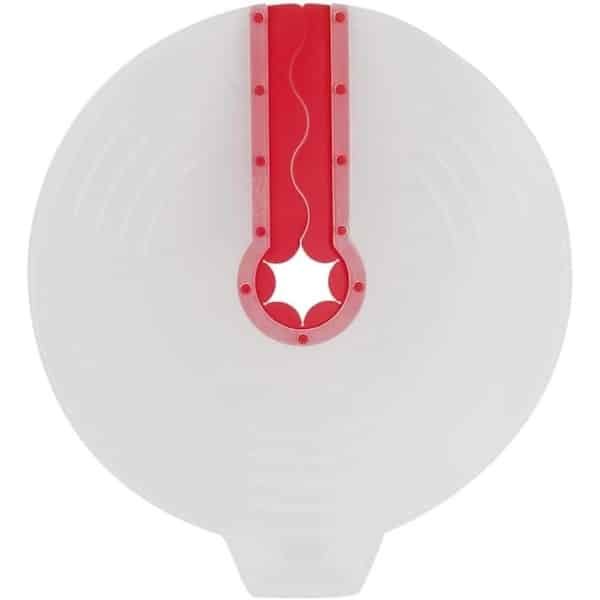 Universele Siliconen Spatbescherming voor Mengkom, Voorkomt Spatten, Rood Kleurig, Keuken Accessoire