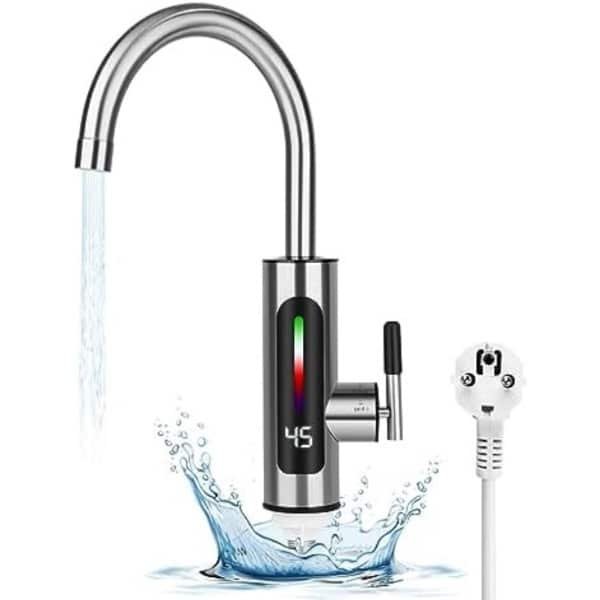 WNHB® Elektrische Warmwaterkraan met LED Display - Instelbare Uitloop - Instant Doorstroomverwarmer voor Keuken en Badkamer