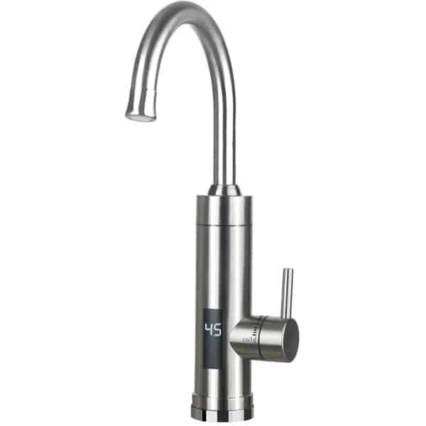 Waterkraan keuken - roestvrij staal, elektrische keukenkraan, 220 V, 3000 W, onmiddellijke warme spoelbakkraan, led-temperatuurweergave, smart heater, armatuur, doorstroomboiler, warmwaterkraan