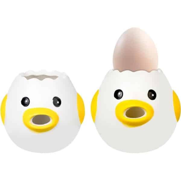 Zeynomax - Eierafscheider Kip - Creatieve Keramische Ei Yolk Separator - Keuken en Camping Accessoire - Geel - Geschikt voor Bakken - Thuisgebruik.