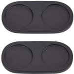 Zout- en Pepermolen Dienblad Set - Houten Pepermolen Rusthouder voor Eettafel - Keuken Accessoires - Woondecoratie - 14,9 x 7,5 cm