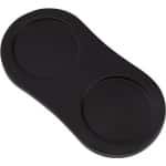 Zout en pepermolen dienblad - 16 x 8 cm - houten pepermolen rusthouder - eettafel beschermer - shakers zout accessoires - Geschikt Voor 2 molens - keuken opslag - woondecoratie - ambachten - zwart