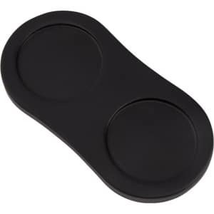 Zout en pepermolen dienblad - 16 x 8 cm - houten pepermolen rusthouder - eettafel beschermer - shakers zout accessoires - Geschikt Voor 2 molens - keuken opslag - woondecoratie - ambachten - zwart