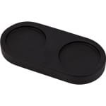 Zwarte Houten Zout en Peper Molen Tray - Acacia Houten Tray - Peper Molen Houder - Keuken Accessoires - Opslag Houder voor 2 Molens - Home Decor Crafts