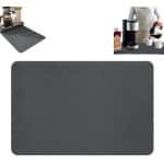 1 stuk - Koffiemachine Droogmat - Effen Diatom Mud Koffiemachine Mat - 30*40cm - 2,5mm - Koffie absorberende afdruipmat - Donkergrijs - keuken en thee accessoires