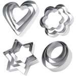12 Pack Koekjes Uitstekers, Biscuit Gebak DIY Mallen Set Hartcirkel Bloem Stervormige Keuken Bakken Accessoires voor Fondant Taart Fruit