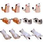 12pcs Keramische Kat Houders - Chopstick Houder - Ceramische Kat Sticks - Bestek Houder - Keuken Accessoires - Ambachtelijke Ornamenten