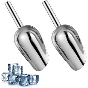 2 Delige RVS Keukenset voor Ijs, Suiker en Meer - Candy Scoops in Meerdere Maten - Multifunctionele Keuken en Bar Accessoire