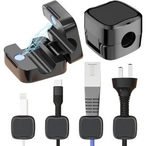 6 Pcs Magnetische Kabelhouders - Kabelorganizer - Oplaadkabelhouder - Sterke Lijm Draad Charger Houder voor Bedside - Keuken Accessoires