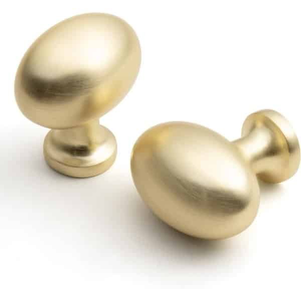 6 Stuks Vintage Retro Goud Zinklegering Kastknop - Enkelgat Slaapkamer - Keuken Accessoires (Goud)