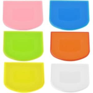 6pcs Horn Soft Pastry Plastic Dough Scraper - Dough Scrapers Baker's Dough Cutter - Keuken - Bakgereedschap - Cake Decoratie Accessoires