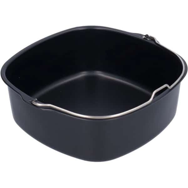 Accessoires voor Friteuse, Vierkant Cake Vat Hittebestendig voor Bakken en Frituren in Restaurant en Keuken (22cm), Duurzaam en Veelzijdig.