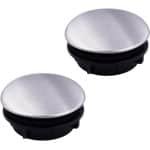 Allecta - 2-Pack RVS Keukenkraan Gat Cover - Gootsteen Tap Plaat Stopper - Metaal Plug - Dia 0,98-1,25 inch - Keuken Accessoires