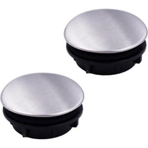 Allecta - 2-Pack RVS Keukenkraan Gat Cover - Gootsteen Tap Plaat Stopper - Metaal Plug - Dia 0,98-1,25 inch - Keuken Accessoires