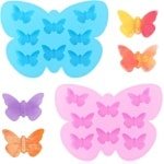 Allecta - 2 Stuks Siliconen Mallen voor Chocolade Fondant - Boogvorm en Vlinder Design - Cake Pop en Taart Decoratie Benodigdheden - Bakken en DIY Craft - Keuken Gadgets en Accessoires