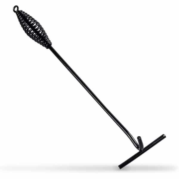 Allecta - Deksellifter met greephaak voor Dutch Oven en vuurpan 26 cm - Gietijzeren T-stangen voor camping, grill en keuken - Accessoire voor het optillen van deksels.