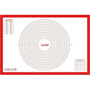 Allecta - Grote siliconen bakmat 90 x 60 cm voor bakken en deeg met antislip - keuken accessoire voor fondant, gebak, pizza en brood