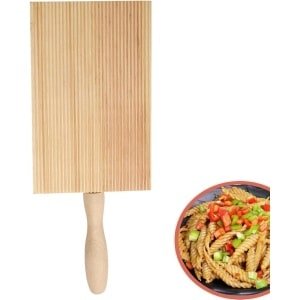 Allecta - Houten Bord voor Gnocchi, Spaghetti en Macaroni - Pasta Stempel Maker en Snijder - Keukengereedschap en Accessoires voor Zelfgemaakte Pasta - Thuis en Restaurant Keuken