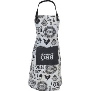 Allecta - Kookschort en barbecueschort met groot voorvak van katoen - BBQ accessoire - Keuken schort