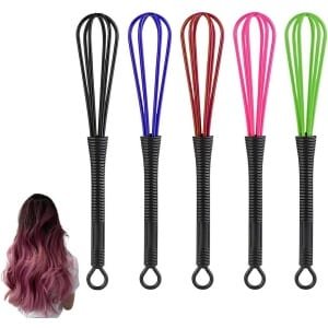 Allecta - Mini garde set voor kapper en keuken, 5 stuks - kunststof salon accessoire voor haarverf en crème