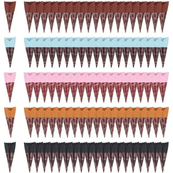 Allecta - Mini-ijszakjes (100 stuks) voor rollenspel en keuken - Realistische kunstijsjes - Accessoires voor koelkast - Simulatiezakjes - Dessert display.