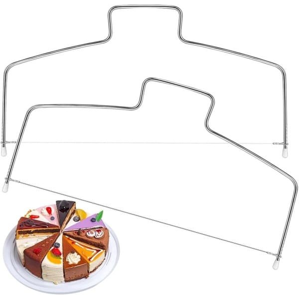 Allecta - RVS Cake Leveller en Cutter Set - Professioneel Bakgereedschap voor Brood, Gebak en Cake - Keuken Accessoires