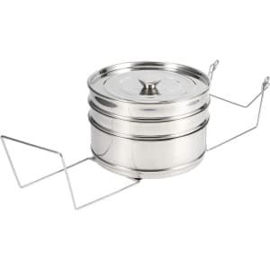 Allecta - Stoomboot Mand Fornuis Pot Accessoires van RVS, 3 Tier Snelkookpan Accessoires, Voedsel Fornuis - Handige Keuken Gadgets