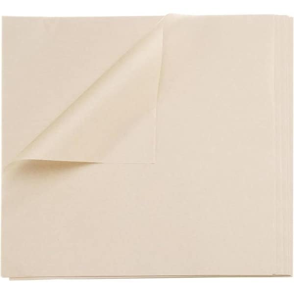 Allecta - Vellen waspapier, vierkant, kussenolie, droge levensmiddelen, oven inzetstukken, picknickmand accessoire, brood hamburger, keuken, houtkleur.