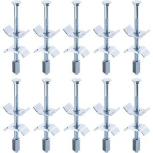 Allecto Plus - 10-delig - M6 Werkblad Verbindingsstukken - Voor Werkbladen en Keuken - Meubel Accessoires