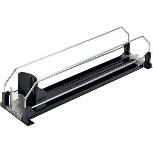 Allecto Plus - Automatische drankblikjes dispenser voor koelkast en keuken, bieropslag organizer in zwart - ruimtebesparende organizer voor frisdrank en bierblikjes, koelkast accessoire