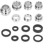 Allecto plus - Metalen Kraan Adapter Kit met Pakkingen en Tuinsproeier Connector Set voor Keuken en Tuinbeiten, Slangomleider Accessoires en Waterbesparende Beluchter - 7 Stuks